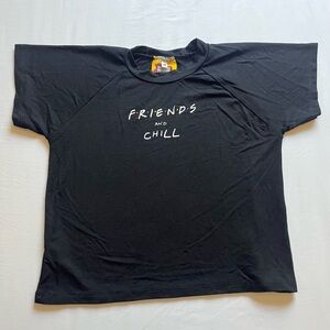 OMIGHTY back crew neck knit boxy cropped cotton short sleeve tee